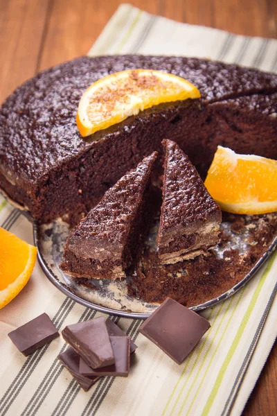 Torta con arancia — Foto Stock