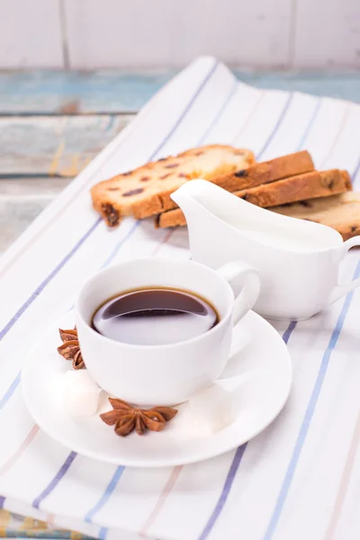 Caffè con torta — Foto Stock