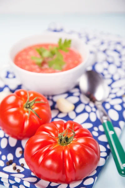 Tomatoes soup — Stock Photo, Image