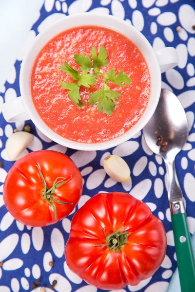 Tomatoes soup — Stock Photo, Image