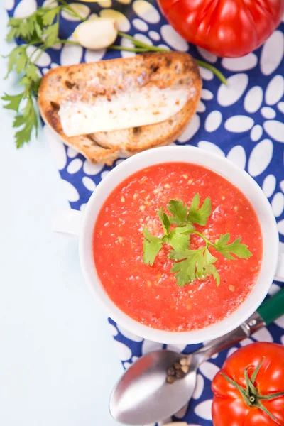 Tomatoes soup — Stock Photo, Image