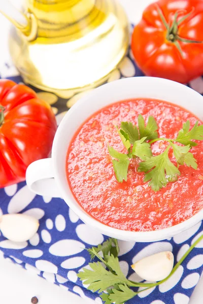 Tomatoes soup — Stock Photo, Image