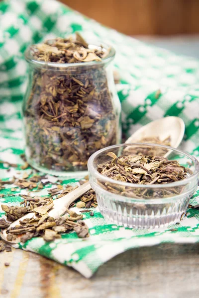 乾燥した緑茶 — ストック写真