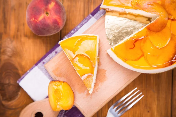 Peach pie — Stock Photo, Image