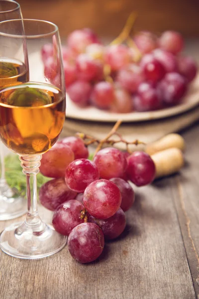 Uva e vino — Foto Stock