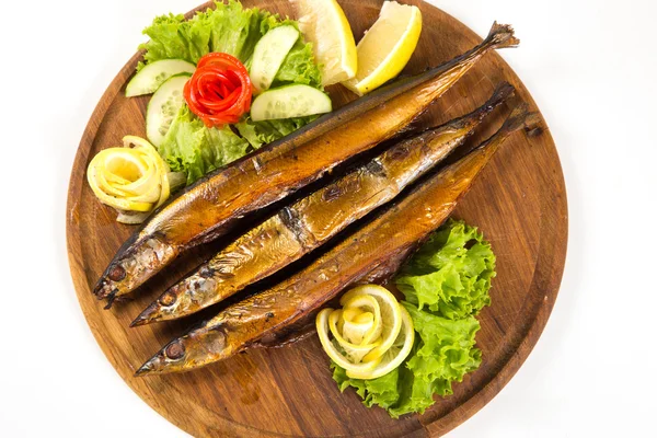 Pescado ahumado en estudio — Foto de Stock