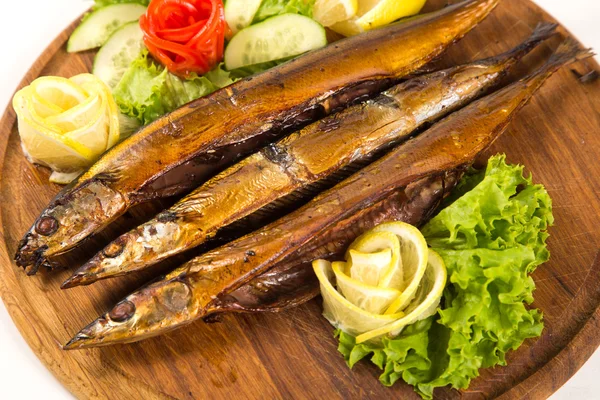 Smoked fish in studio — Stock Photo, Image