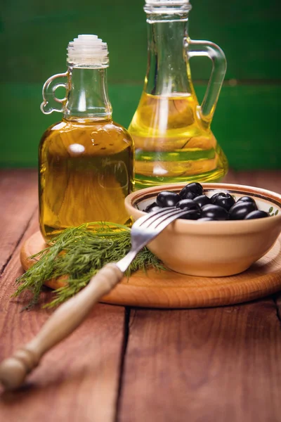 Z oliwek i oleju — Zdjęcie stockowe