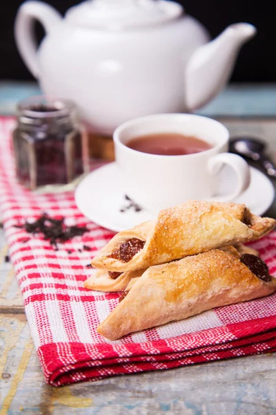 Tea with cake — Stock Photo, Image