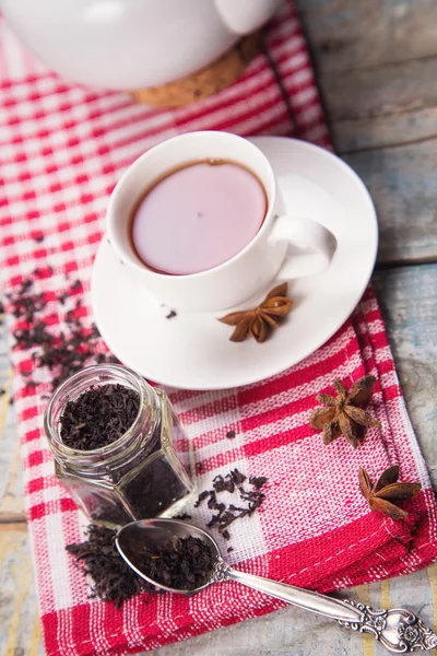 Tea with cake — Stock Photo, Image