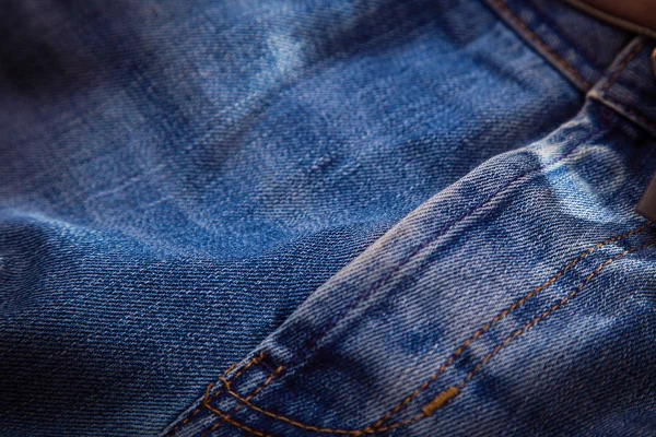 Blue Jeans Textil — Stockfoto