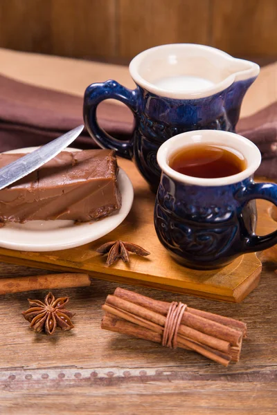 Chokolate met thee — Stockfoto