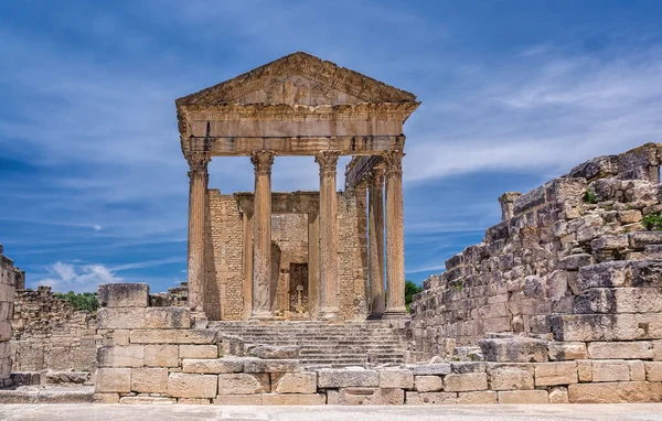 Tunesië, Thugga, Romeinse tempel — Stockfoto
