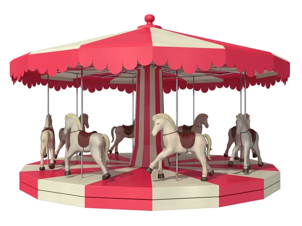 Carousel on a white background Stock Photo