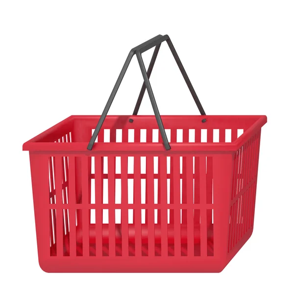 Red shopping basket — Stock Photo, Image