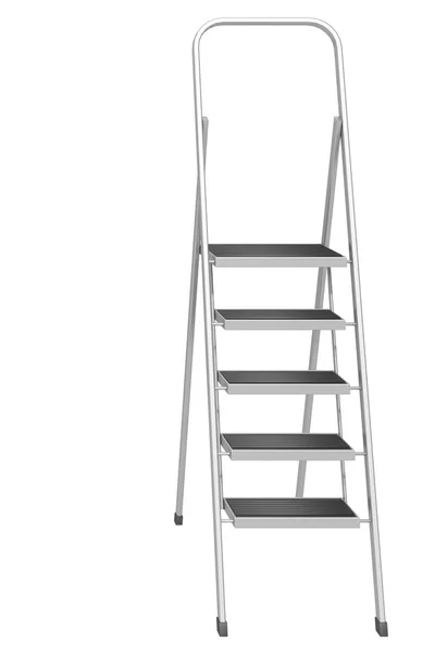 Escalera aislada en blanco — Foto de Stock