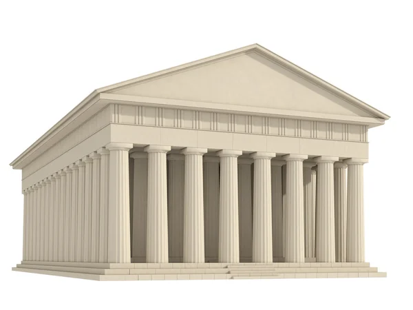 Античный храм с колоннадой — стоковое фото