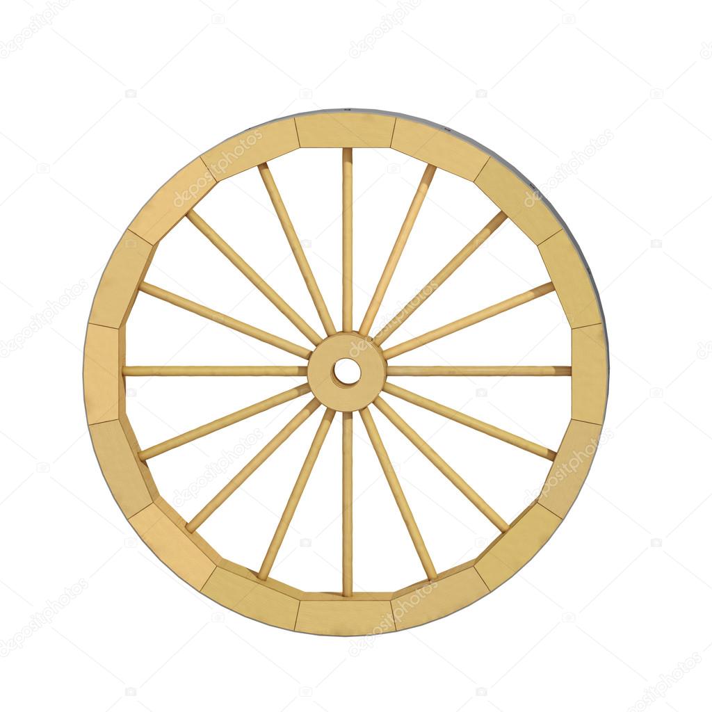 Wooden wagon wheel