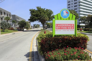 Lauderdale-By--Sea, Florida giriş işareti