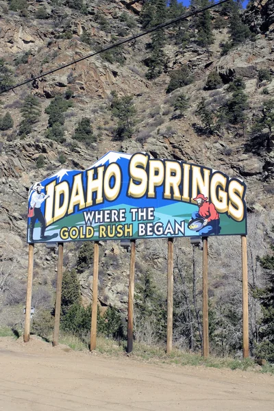 Idaho Springs Billboard Along I-70 — Stock Photo, Image