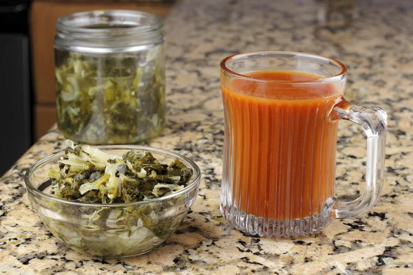 Mixed Vegetable Sauerkraut Kimchi — Stock Photo, Image