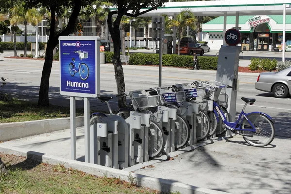 Broward B-Cycle Station in the Morning — Stock Photo, Image