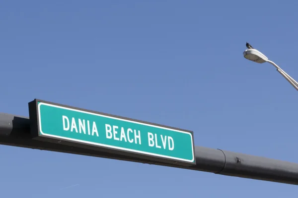 Dania Beach Boulevard Sign — Stock Photo, Image