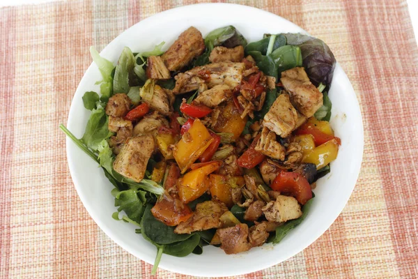 Delicious Gourmet Chicken Vegetable Salad — Stock Photo, Image