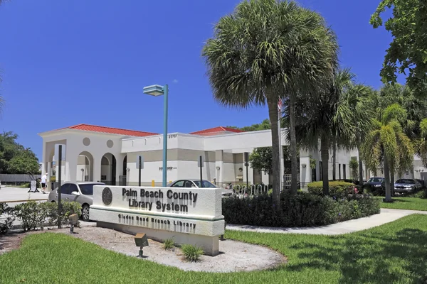 Lichtungen Straße Boca Raton Bibliothek — Stockfoto