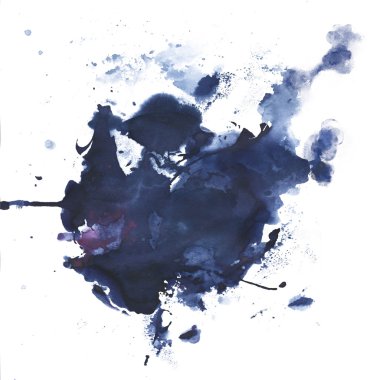 Soyut mürekkep leke