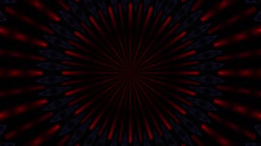 Mandala animasyon döngüsü. VFX arka planındaki bir süslemenin kaleydoskopik canlandırması.