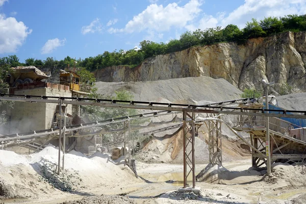 Kavics kőbánya Szerbiában — Stock Fotó