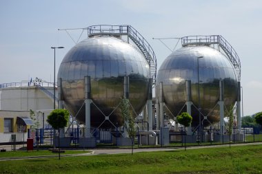 Sırbistan'daki gaz istasyonu