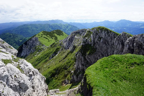 View from Crna Prst in Slovenian Alps — Stock Photo, Image