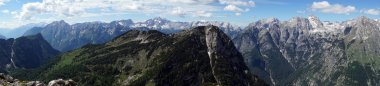 Mountain view Slovenya kırsal alanda