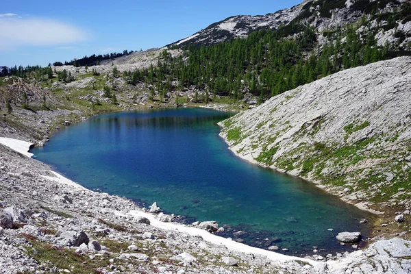 Horské jezero poblíž Triglav — Stock fotografie