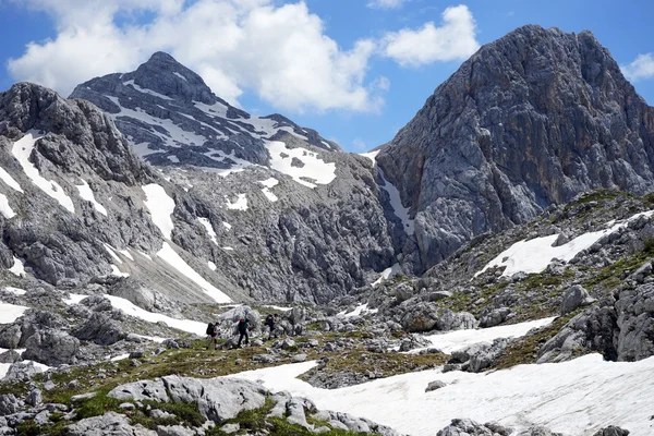 Salju di Pegunungan Alpen Slovenia — Stok Foto