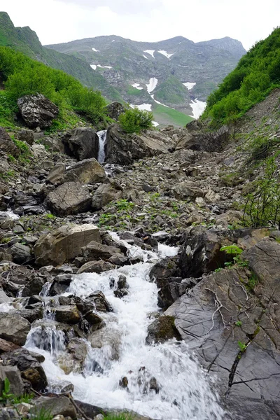 Río de montaña en Lichtenstein — Foto de Stock