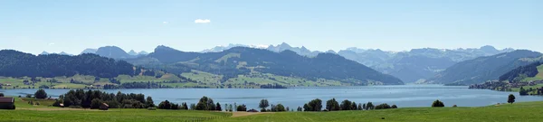 Panorama del lago Sihl — Foto de Stock