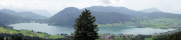 Panorama del lago Sihl cerca de Einsfielden — Foto de Stock