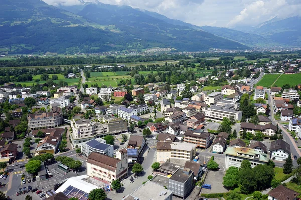 Vaduz is a capital of Lichtenstein — Stock Photo, Image