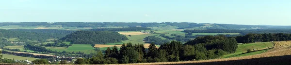 Panoramiczny widok na pole farm — Zdjęcie stockowe