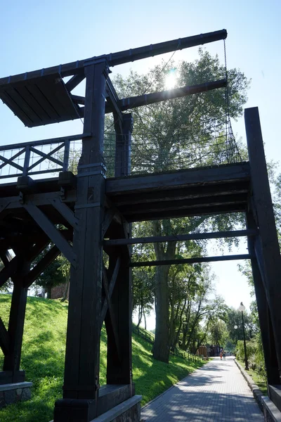 Puente de madera en Kruszwica —  Fotos de Stock