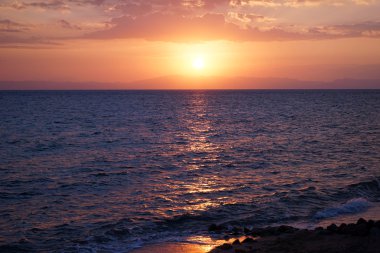 Gündoğumu ve deniz Dahab, Mısır