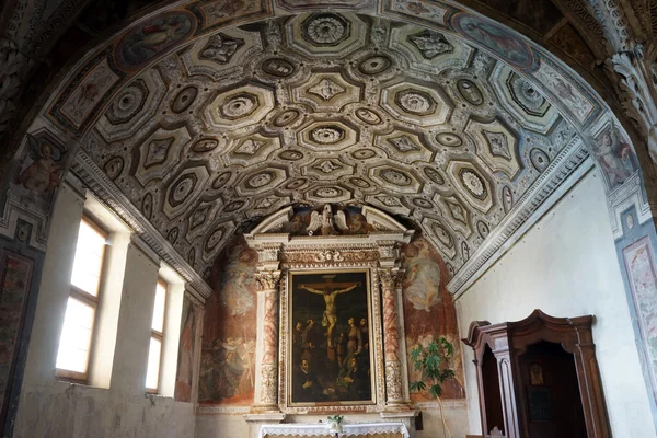 Dentro de la iglesia de Santa Maria en Morcote — Foto de Stock