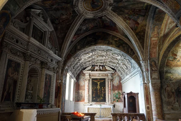 Binnen Santa Maria kerk in Morcote — Stockfoto