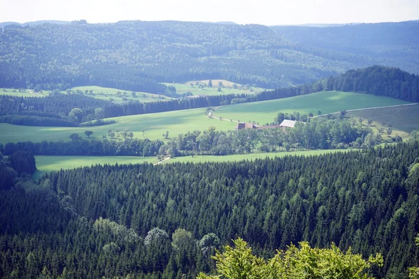Зелені долини і німецьких маленькому містечку — стокове фото