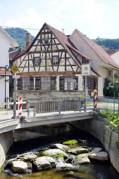 Bridge and houses