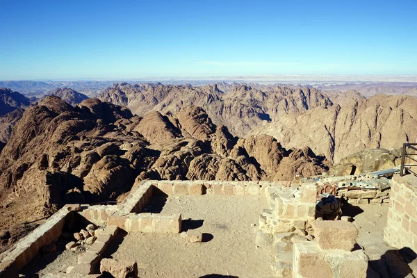 Sulla cima del monte Sinai in Egitto — Foto Stock