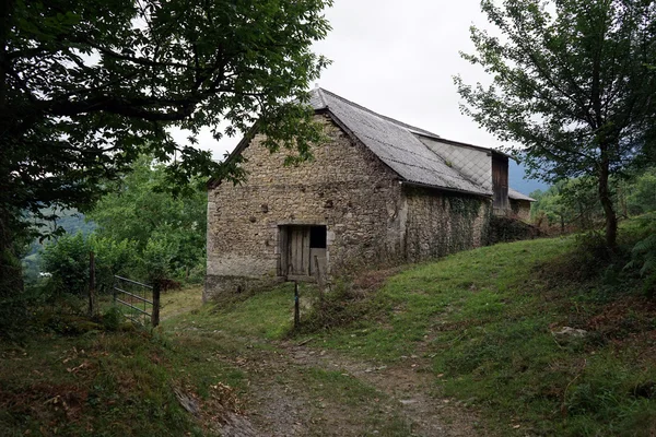 Farm house near forest — Stock Photo, Image